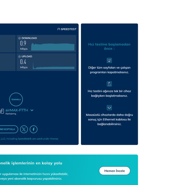Teknobil Fiber İnternet Hız Sorunu