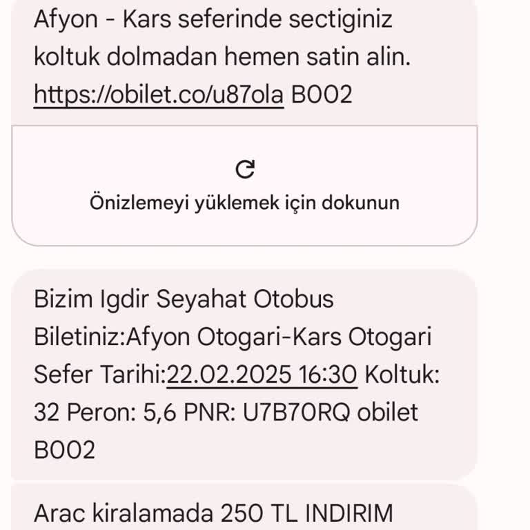 Obilet'te Habersiz Koltuk Değişimi Sorunu