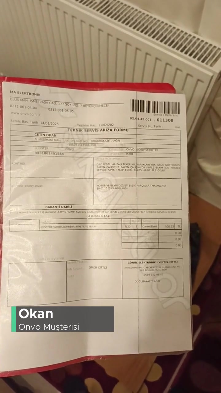 Onvo Rx1 Merkez Servis Sıkıntısı! videonun kapak resmi