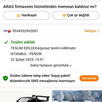 Teslim Edilmeyen Sipariş Ve Yanıltıcı Mesaj Sorunu