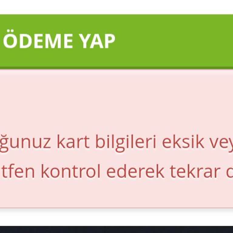 Passolig Başvurusunda Ödeme Sorunu
