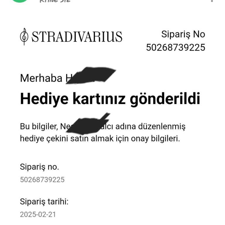 Hediye Kartı Teslim Edilmedi Ve Siparişe Ulaşılamıyor