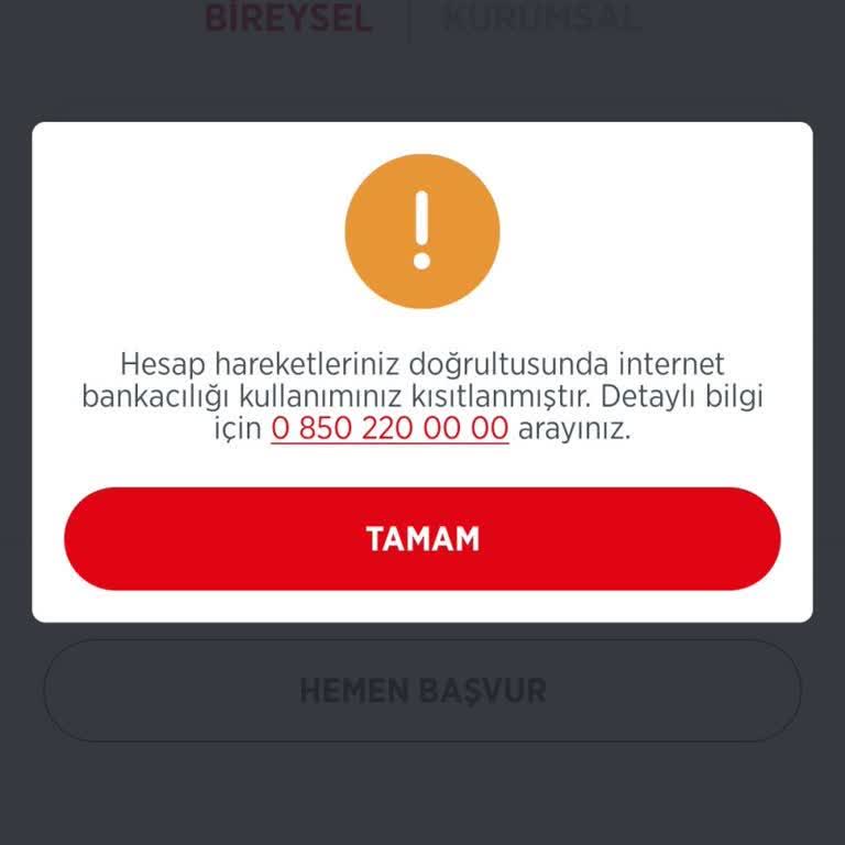 İnternet Bankacılığına Erişim Sorunu