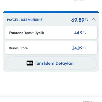 Paycell Hizmet Bedeliyle İlgili Haksız Ücretlendirme