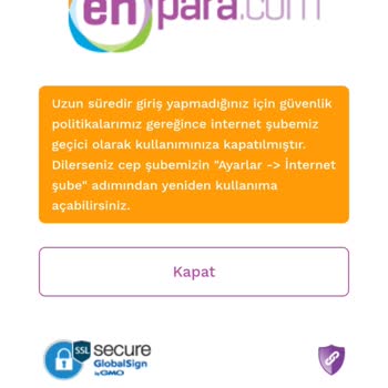 Enpara Uygulaması Ve Web Giriş Sorunları, Çözüm Merkezi Erişilemiyor