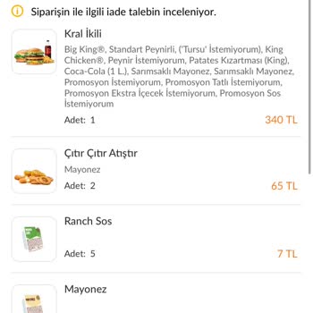 Eksik Sipariş Ve İletişim Sorunu
