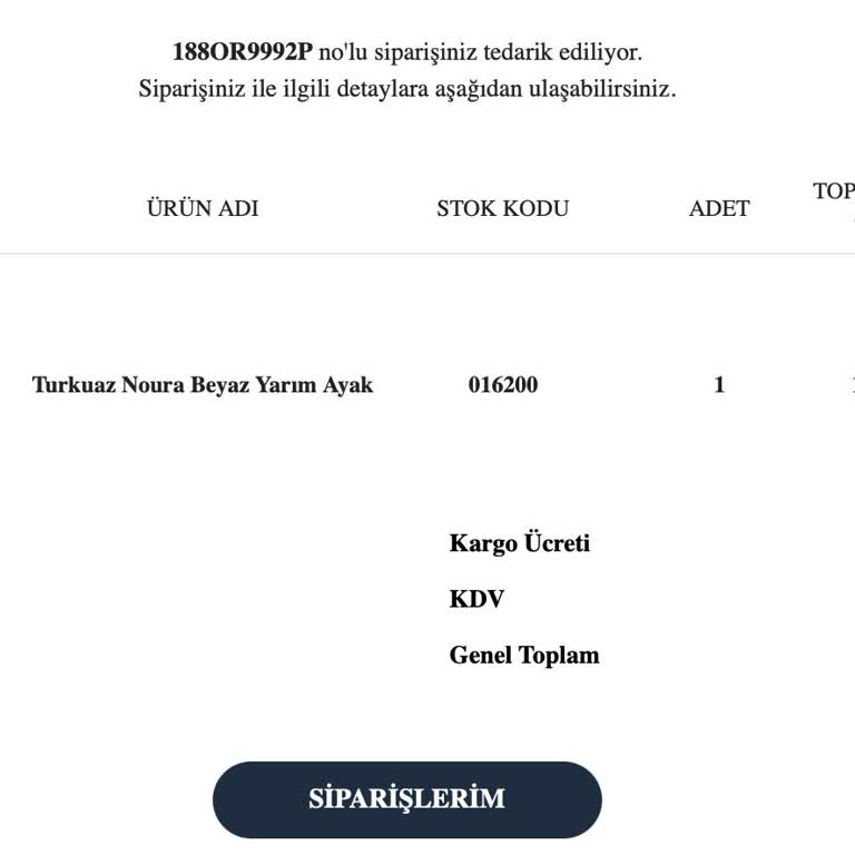 Geciken Sipariş Ve Eksik Ürün Sorunu