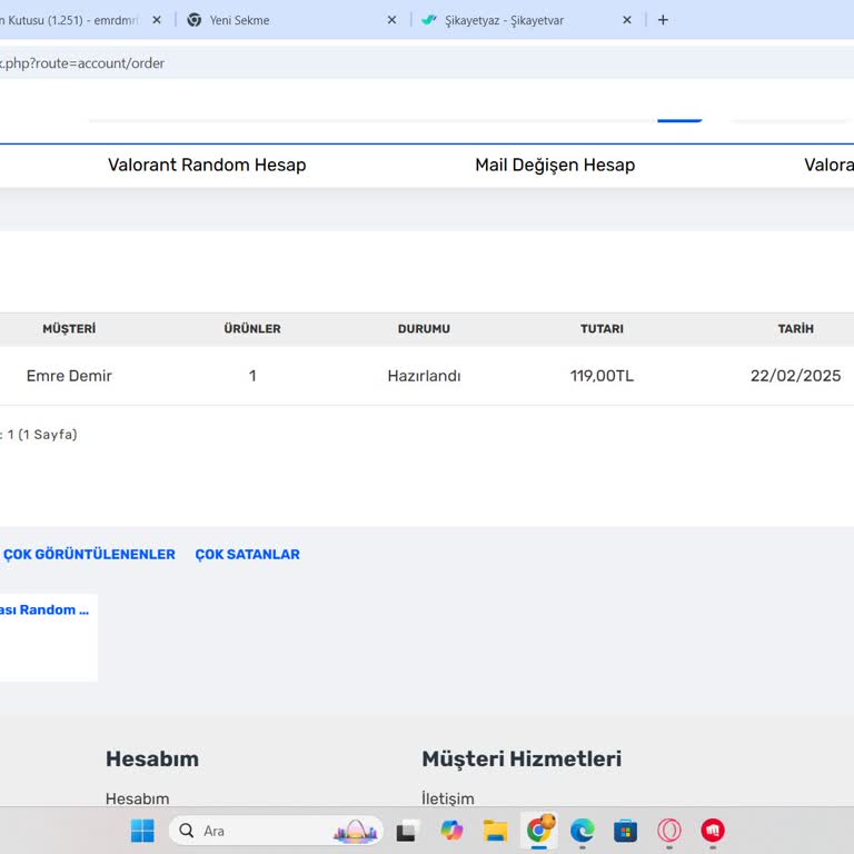 Sipariş Gecikmesi Ve İletişim Sorunu