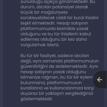 Hesabımın Nedensiz Kısıtlanması Ve Yanıltıcı Geri Bildirim