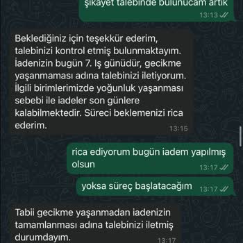 İade Sürecindeki Saygısızlık