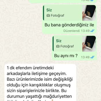 Yanlış Sipariş Ve Kötü Müşteri Hizmeti