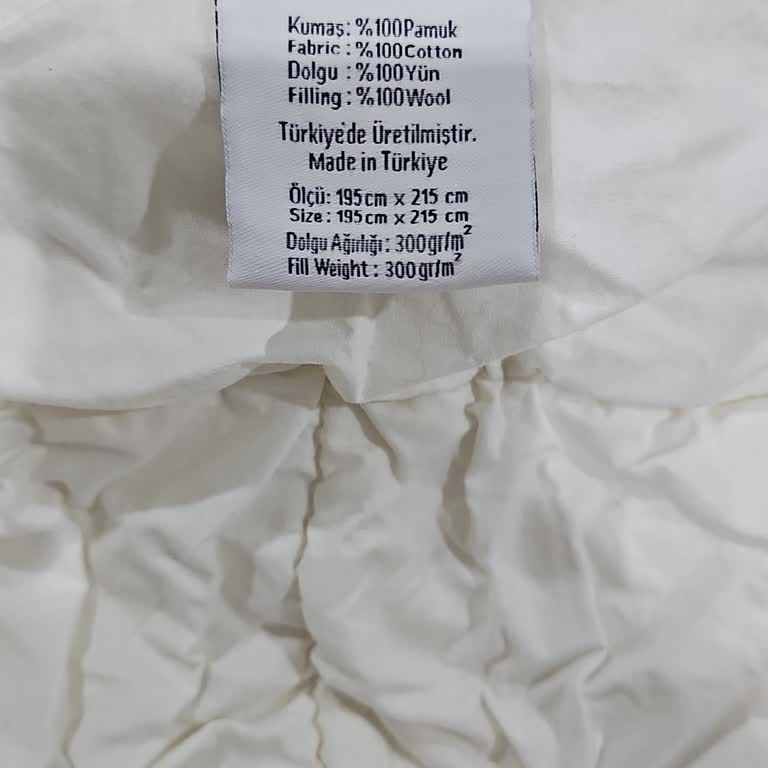 Yün Yorgan Yıkama Talimatları Sonrası Sertleşti