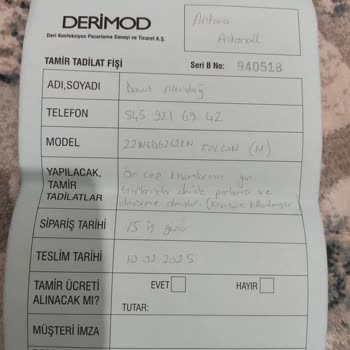 Derimod Montta Renk Farklılığı Ve İlgisizlik