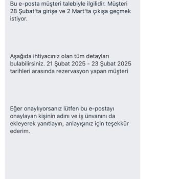 İstanbul White Monarch Hotel'de Rezervasyon Sorunu