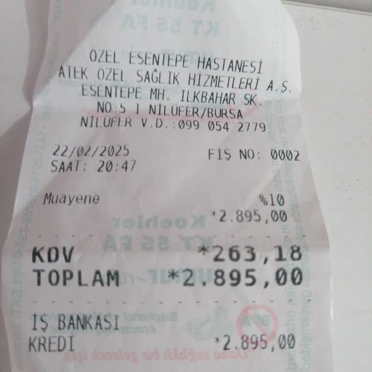 Hastane Ücretleri Ve Fatura Sorunu