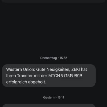 Western Union Betrugsmasche Lovescam Erpressung