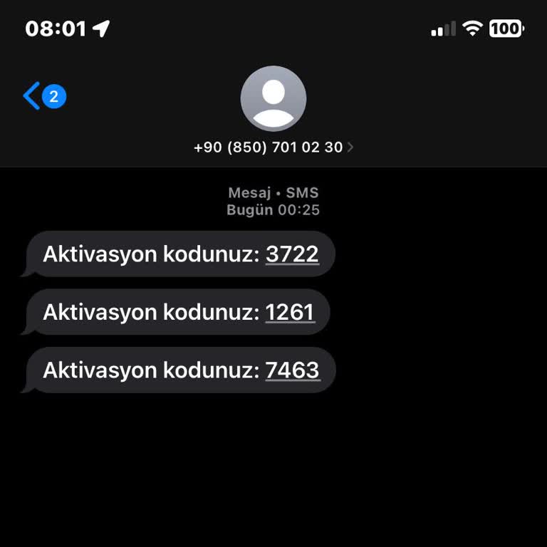 Bilinmeyen Aktivasyon Kodları Ve Sorumluluk Reddi