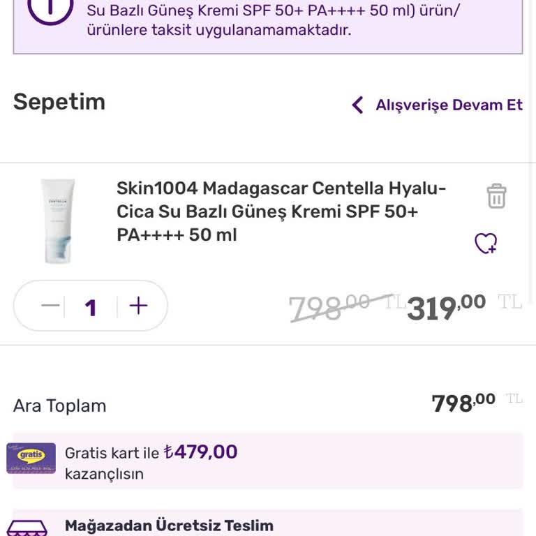 İndirimli Ürünler Stokta Ama Satın Alınamıyor