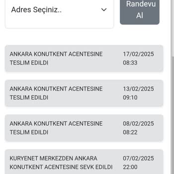 Kuryenet Teslimatında İlerleme Yok Ve İletişim Sorunları