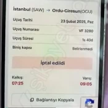 THY Uçak Biletimiz Yandı