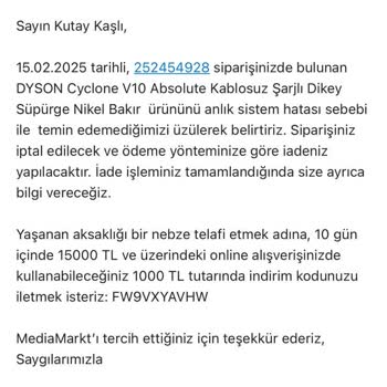 Media Markt'ta Stok Sorunu Ve Telafi Çekinin Ardındaki Hayal Kırıklığı