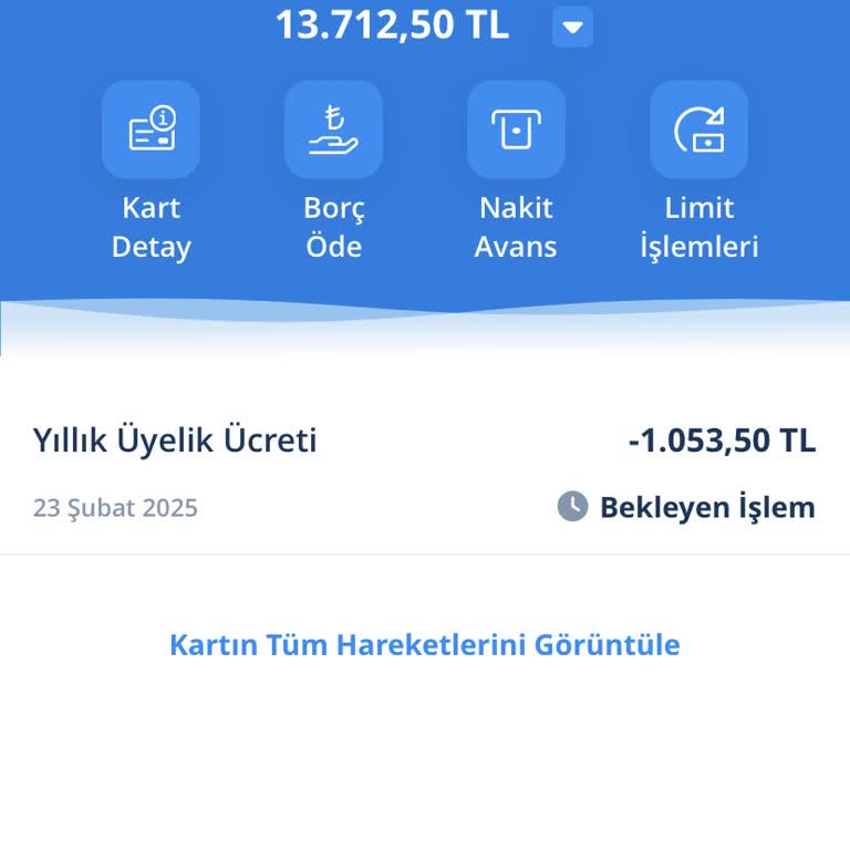 Yıllık Kredi Kartı Ücreti İptali ve İadesi Talebi