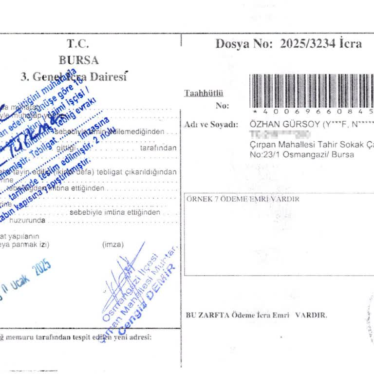 Yanlış Tebliğ Ve İcra Mağduriyeti