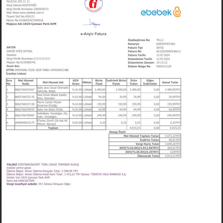 Bebek Salıncağı Kullanıcı Hatası İddiası