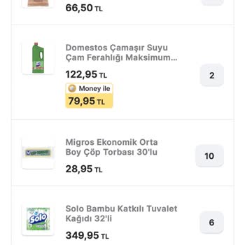 Migros Sanal Market Kampanya Sorunu: Money Yüklenmedi
