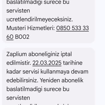 Zaplium Mobil Abonelik Sorunu ve Fatura Şikayeti