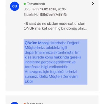 Yanlış Ürün Ve İlgisiz Müşteri Hizmetleri Sorunu