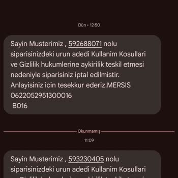 Migros Sanal Market Sipariş İptalleri Ve Müşteri Hizmetleri Sorunu