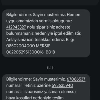 Siirt Migros'ta Sipariş İptali Ve Gecikme Sorunu