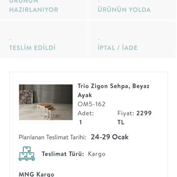 Vivense'den Sipariş Edilen Sehpa: Kırılmayan Ürün, Kırık Bilgisi Ve İade Talebi