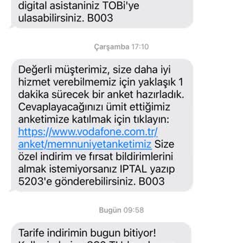 Vodafone Tarifesinde Fahiş Fiyat Artışı