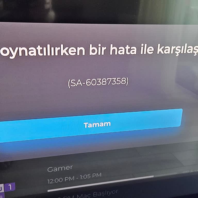 Samsung TV'de Tod Süper Lig Paketi İzleme Sorunu