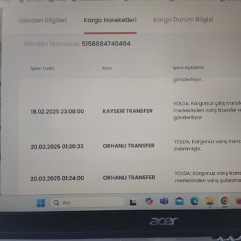 Aras Kargo'da 6 Gündür Bekleyen Ürün Ve İletişimsizlik Sorunu