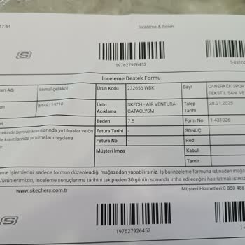 Skechers Ayakkabıda Erken Deformasyon Sorunu