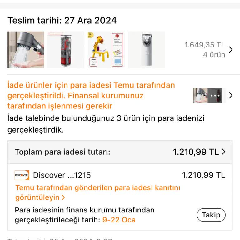 Temu Para İadesi Sorunu Ve Yanlış Ürün Gönderimi