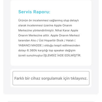 Apple Servis Sürecinde Yaşanan Çelişkiler