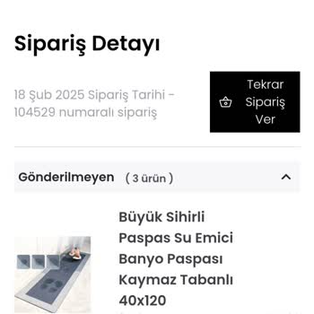 Sipariş Verdim, Cevap Bile Yok