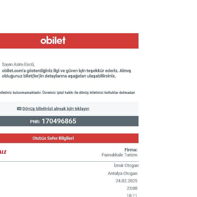 Jumbo Araç Beklerken Hayal Kırıklığı: Pamukkale Ve Obilet.com'a Tepki