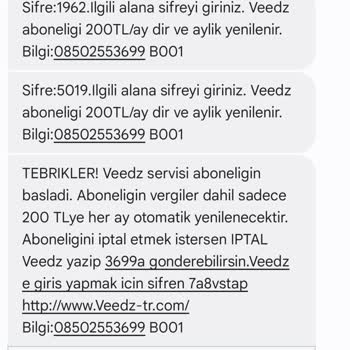 İzinsiz Başlatılan Abonelik Ve Ücret İadesi Talebi