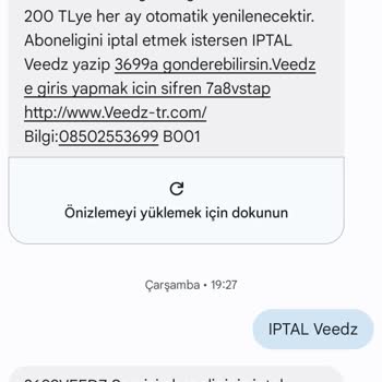 İzinsiz Başlatılan Abonelik Ve Ücret İadesi Talebi