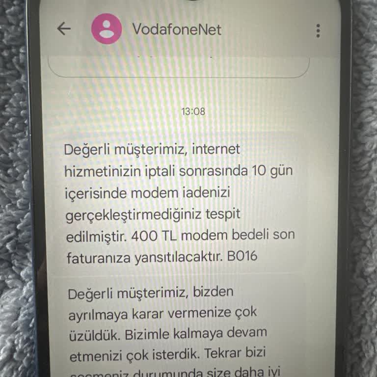Modem İade Karmaşası: Vodafone Ve Net GSM Arasında Kaldım