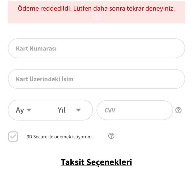 Media Markt Siparişim Sürekli Reddediliyor