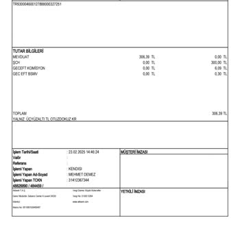 Yanıltıcı Para Yatırma Talebi