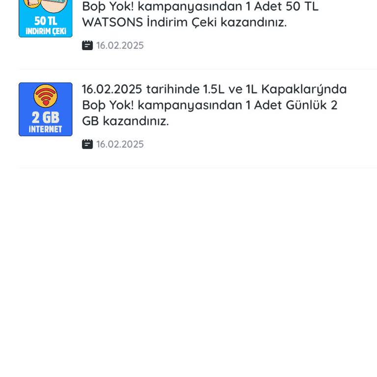 Kazandığım Hediye İnternet Ve İndirim Kuponları Kullanılamıyor