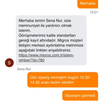Teslimat Tarihi Keyfi Ertelenen Sipariş