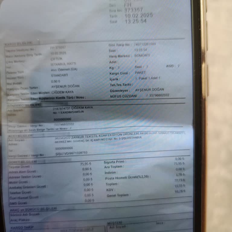 İade Edilmeyen Ürün Ücreti Sorunu